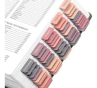 craspire Onglets de la Bible Rose Repositionnable Autocollants à Gros Caractères Faciles à Lire et à Appliquer Onglets de Journalisation de la Bible Onglets D'Index de la Bible pour Les Amateurs