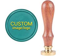 craspire Personnalisé Image/Logo Cachet de Cire Personnalisé, Timbre de Cire de Sceau D'Invitation de Personnalisé par Logo d'image de Conception Unique (Image/Logo Personnalisé)