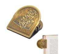 CRASPIRE Pince à livre vintage en métal avec fleur rose papillon en métal bronze antique décoratif pince à reliure rétro marque-page pour carnet TN voyageurs art journal lecture cadeau