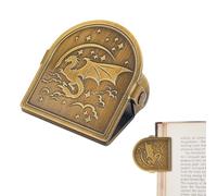 craspire Pince à Livre Vintage en Métal Style Dragon Pince Décorative en Bronze Antique Porte Documents Rétro Marque Page pour Carnet de Notes Journal Intime Lecture Accessoire de Décoration