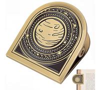 craspire Planète Étoile Journal Métal Clip Vintage Voyageurs Carnet Livre Facture Classeur Clips Titulaire Alliage Bronze Antique Décoratif Midori Voyageurs pour TN Voyageurs Art Lecture Décoration