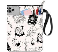 craspire Pochette de Livre avec Fermeture Éclair Bouteilles Magiques de Sorcière en Cristal Couvertures de Livres Imperméables Fournitures de Sorcellerie Protection de Livres pour L'Obtention