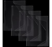 craspire Pochettes Transparentes pour Cahiers et Carnets 14 x 9,5 Pouces en PVC Imperméable et Anti Poussière de Forme Rectangulaire pour Manuels Scolaires Albums et Scrapbooking Idéales pour L'École