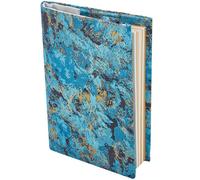 CRASPIRE Protège Livre en Tissu Turquoise Foncé Housse de Livre Réglable Couverture de Livre en Tissu Doux Rétro pour Livres de Poche A6 livres à Couverture Rigide Salle de Classe Étudiants