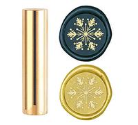 craspire Sceau de Cire de Noël Timbre Flocon de Neige Mini Timbres à Cacheter en Laiton Pistolet Sceau de Cire 15mm pour Enveloppe de Fête de Noël Carte D'Invitation de Mariage Embellissement