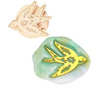 craspire Sceau de Cire Tampon en Forme D'Hirondelle Tête de Tampon de Cire à Cacheter Uniquement pour Les Invitations de Mariage Cartes Bouteille Cadeau Business Merci Anniversaire (sans Poignée)