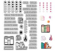 craspire Tampon Transparent pour Journal Intime pour la Fabrication de Cartes Tampons en Caoutchouc Transparents Réutilisables Formes Mixtes Tampons en Silicone Bricolage Scrapbooking Album Photo