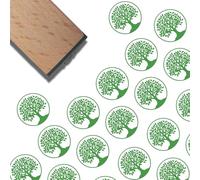 craspire Tampons en Caoutchouc Arbre de Vie en Bois Naturel 3/5 Pouce Réutilisables Imprimés Vintage Carrés Décoratifs Mini Tampons en Bois d'arbre Sceau de Scrapbooking pour Journal Agenda Lettre