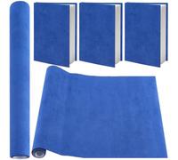 craspire Tissu de Livre 51 X 11.8 Pouces Reliure de Roman Faux Suède Surface Papier Dos Bleu Foncé Couverture de Livre pour Cahier Album Photo Scrapbooking Archives Couverture de Bricolage Cadeau