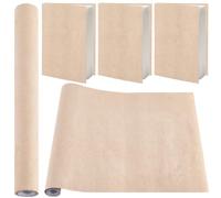 craspire Tissu de Livre 51 X 11.8 Pouces Reliure de Roman Faux Suède Surface Papier Dos Burlywood Housse de Livre pour Cahier Album Photo Scrapbooking Archives DIY Couverture Cadeau Artisanat