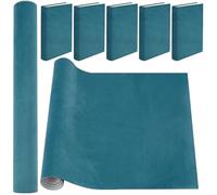 craspire Tissu de Livre en Velours de 51 x 11.8 Pouce pour Reliure de Livre Surface en Tissu avec Dos en Papier Couverture de Carnet Couverture de Livre Bleu Lac Protecteur de Couverture de Livre