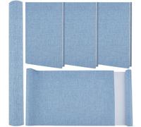 craspire Tissu de Reliure de Livre Bleu Clair de 51 x 11.8 Pouce avec Dos en Papier Couverture Tissée en Lin Polyester pour Livres Album Scrapbooking Archivage Bricolage Protection de Reliure