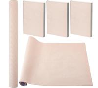 craspire Toile de Lin Couleur Biscuit Surface en Tissu Dos Papier 35 x 17 Pouces D'Épaisseur Idéale pour la Reliure de Livres Cahiers Albums Scrapbooking Archivage Bricolage Protection et Fournitures