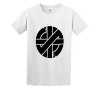 Crass Symbol Mens Short Sleeve White S