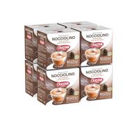 CRASTAN 1870 - Capsules compatibles Dolce Gusto - Nocciolino - Cappuccino al Gusto Noisette - 8 boîtes de 10 - Total 80 capsules - Sans gluten
