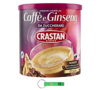 Crastan Ginseng e Caffe' Solubile, boisson instantanée au ginseng et au café non sucrée, 24 x (200 g 25 tasses) + porte-clés Beni Culinari