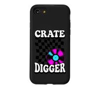 Crate Digger Retro Vinyl Record Collector Audiophile DJ Coque pour iPhone SE (2020) / 7/8