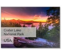 Crater Lake National Park Oregon Design 2 Aimant de réfrigérateur