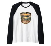 Crater Lake National Park Oregon Nouveauté Adventure Souvenir Manche Raglan