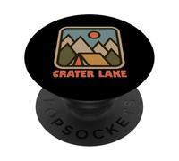 Crater Lake National Park Vacation Backpacking Gear PopSockets PopGrip Adhésif