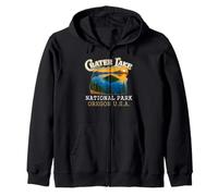 Crater Lake National Park Vintage Oregon Traveling Lover Sweat à Capuche