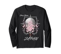 Cratère de Lune Japonais Sakura Cerisier Fleur Manche Longue