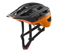Cratoni Allrace Casque de vélo Adulte Unisexe, Noir/Orange, S/M (52-57cm)