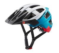 Cratoni Allset Casque de vélo Enfant, White/Blue/Red Matt, M-L
