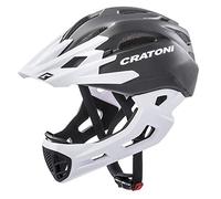 Cratoni C- Maniac Casque de vélo Mixte, Noir/Blanc Mat, L-XL