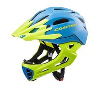 Cratoni C- Maniac Casque Mixte Adulte, Bleu/Lime Matt, Taille M/L