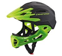Cratoni C- Maniac Casque Mixte Adulte, Noir/Lucentgreen Mat, Taille L/XL