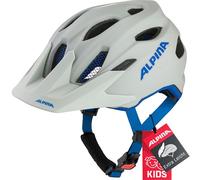 Cratoni Carapax JR Casque de vélo Gris fumée Bleu Mat 51-56cm