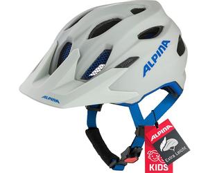 Cratoni Carapax JR Casque de vélo Gris fumée Bleu Mat 51-56cm