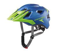 Cratoni Casque ALLRIDE(VTT) Bleu/Vert Lime Mat Taille Unique vélo Unisex-Adult, Noir