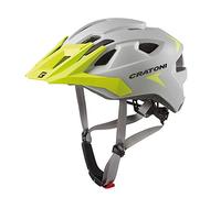 Cratoni Casque ALLRIDE(VTT) Gris/Vert Lime Mat Taille Unique vélo Unisex-Adult, Noir