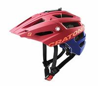 Cratoni Casque ALLTRACK VTT Rouge/Bleu Taille S/M 54-58 Material de Velo Unisex-Adult