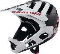 CRATONI casque cycliste MTB Madroc blanc-noir mat