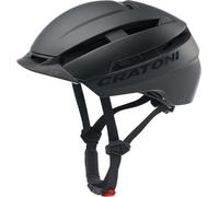 Cratoni casque de vélo C-Loom 2.0 (City) noir mat, taille S/M (53-58cm)
