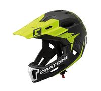 Cratoni Casque de vélo Mixte, NÉG/LIM, 54-58