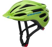 Cratoni Casque de vélo pour enfants Pacer Jr. Junior lime-blue matt Taille XS-S (50-55 cm)