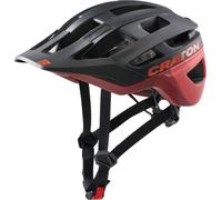 Cratoni Allrace Casque de vélo Mixte, Noir/Rouge, M-L 56-61