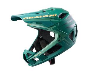 Cratoni Casque Interceptor Mixte Adulte, Vert/Orange Fluo Mat, L