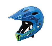 Cratoni Casque Maniac 2.0MX VTT Bleu/Lime Mat T.L/XL 58-61 Material de Velo Unisex-Adult, AZU/LIM