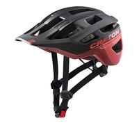 Cratoni Helmets Allrace Casque de vélo Mixte, Noir/Rouge, M-L 56-61