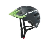 Cratoni Kinder Fahrradhelm Maxster Pro, Schwarz Neongrün, XS/S, 1116