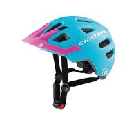 Cratoni Maxster Pro Casque de vélo Adulte Unisexe, Bleu/Rose, m