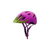 Cratoni Maxster Pro Casque de vélo Enfant, Pink/Lime Matt, S/M