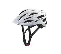 Cratoni Pacer+ Casque de vélo Mixte, Blanc Mat, L-XL