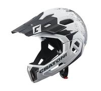 Cratoni Unisexe - Casque de vélo C-Maniac pour Adulte Blanc/Noir, L/XL (58-61 cm)