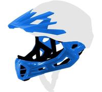 Cratoni Visor + Chinguard Set C-Maniac - lucentblue pour la taille S, idéal pour une protection sûre en VTT, descente et enduro, facile à monter